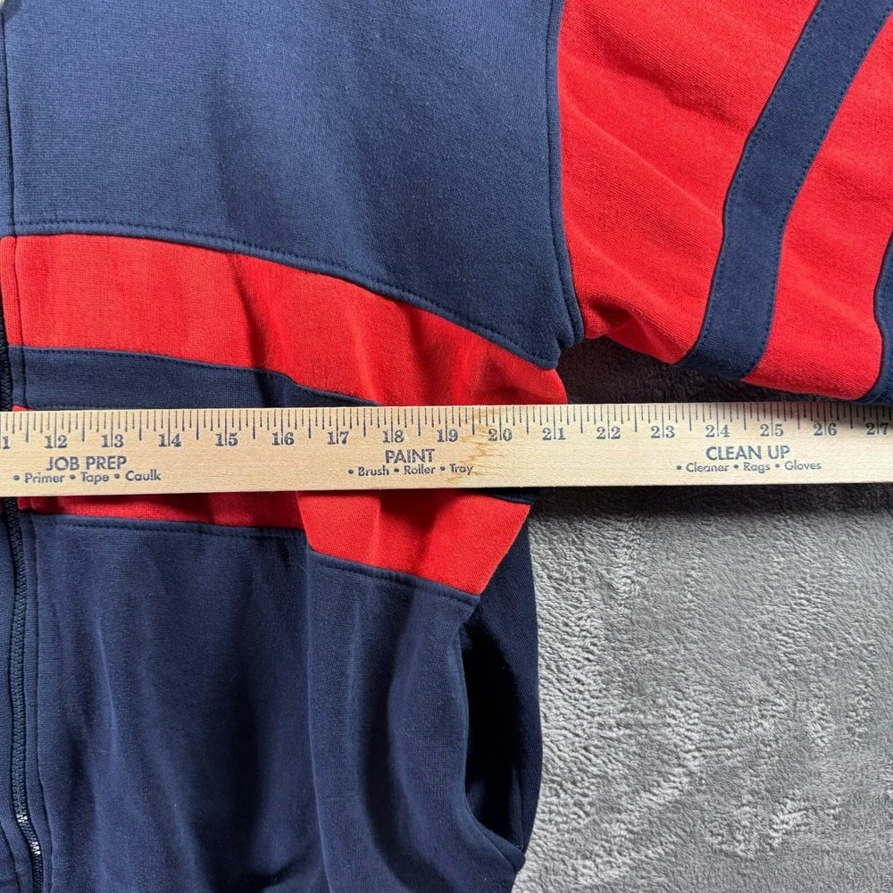 Vintage Winners Cup Jacket Mens Large Navy Blue Red Zip Up RN 13711
